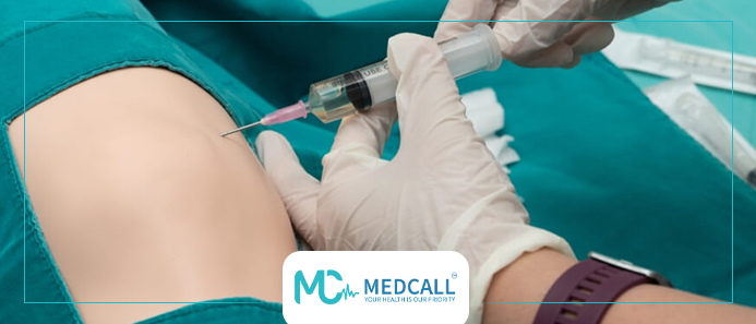 التخلص من ماء الركبه